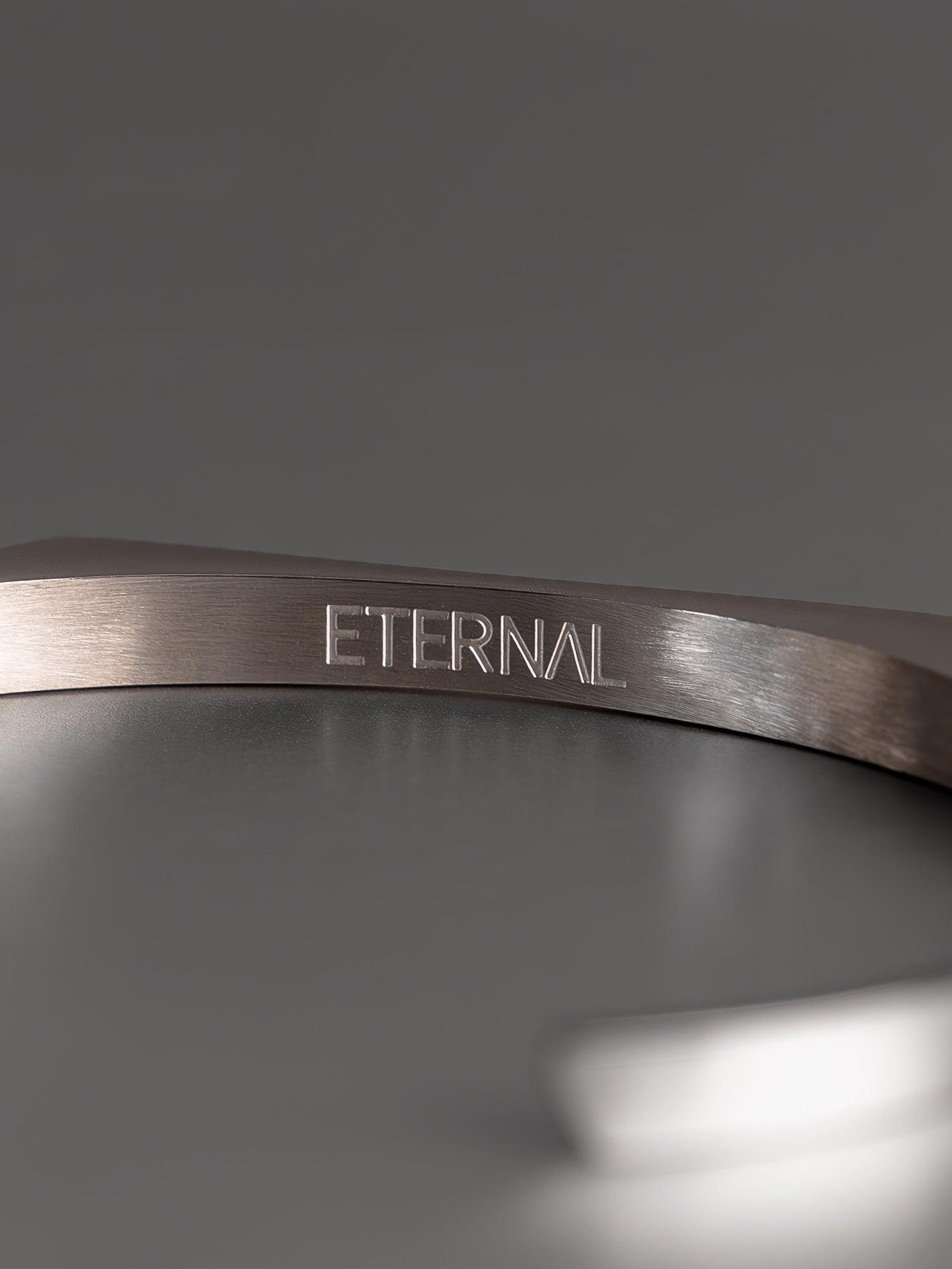 Minimal Siegelarmband Edelstahl Silber Herren - ETERNAL